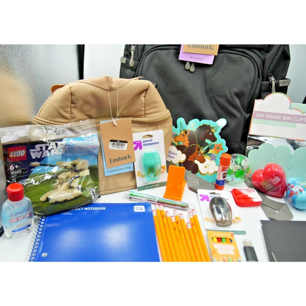 Back to School Bundle Embark Black Backpack‎ + Supplies & Star Wars LEGOv